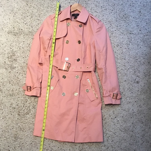 Forever 21 Pink Trench Coat with Gold Accents - Picture 5 of 5